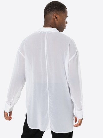 NU-IN Regular fit Button Up Shirt 'Sheer' in White