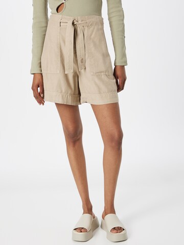 Herrlicher Loosefit Broek 'Nikole' in Beige: voorkant