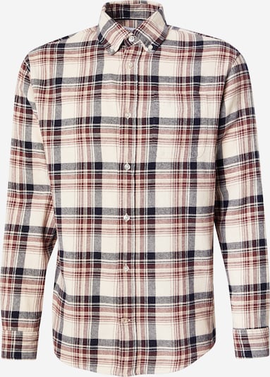 JACK & JONES Paita 'JJEClassic' värissä burgundin punainen / musta / villanvalkoinen, Tuotenäkymä
