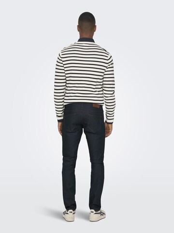 Coupe slim Jean Only & Sons en bleu