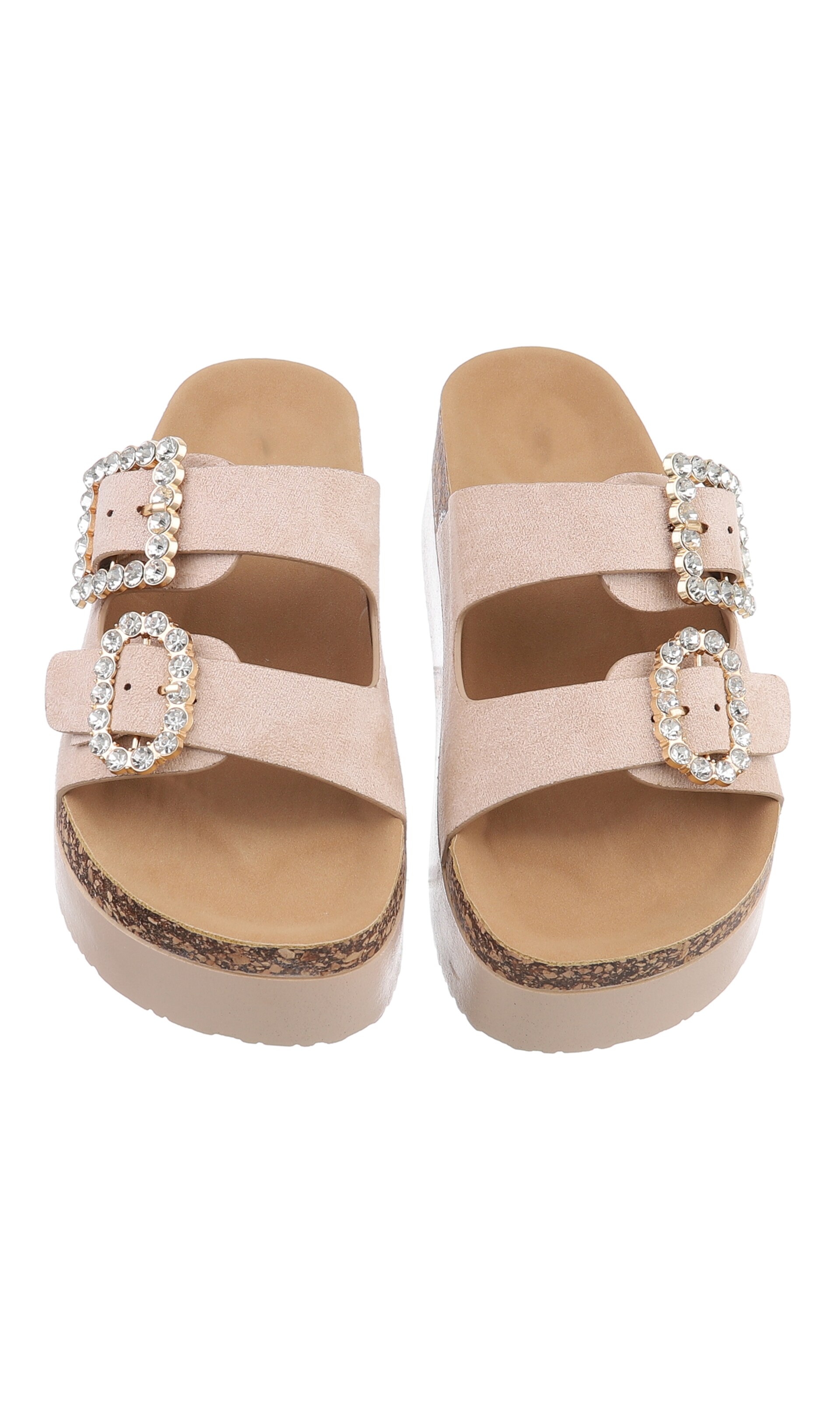 Ital-Design Pantolette in Beige