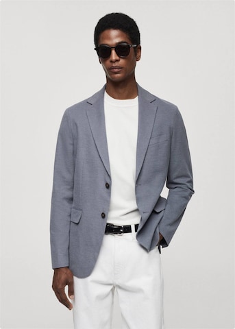 MANGO MAN Slim fit Suit Jacket 'verner' in Blue: front