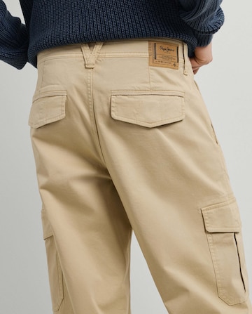 Loosefit Pantalon cargo Pepe Jeans en beige