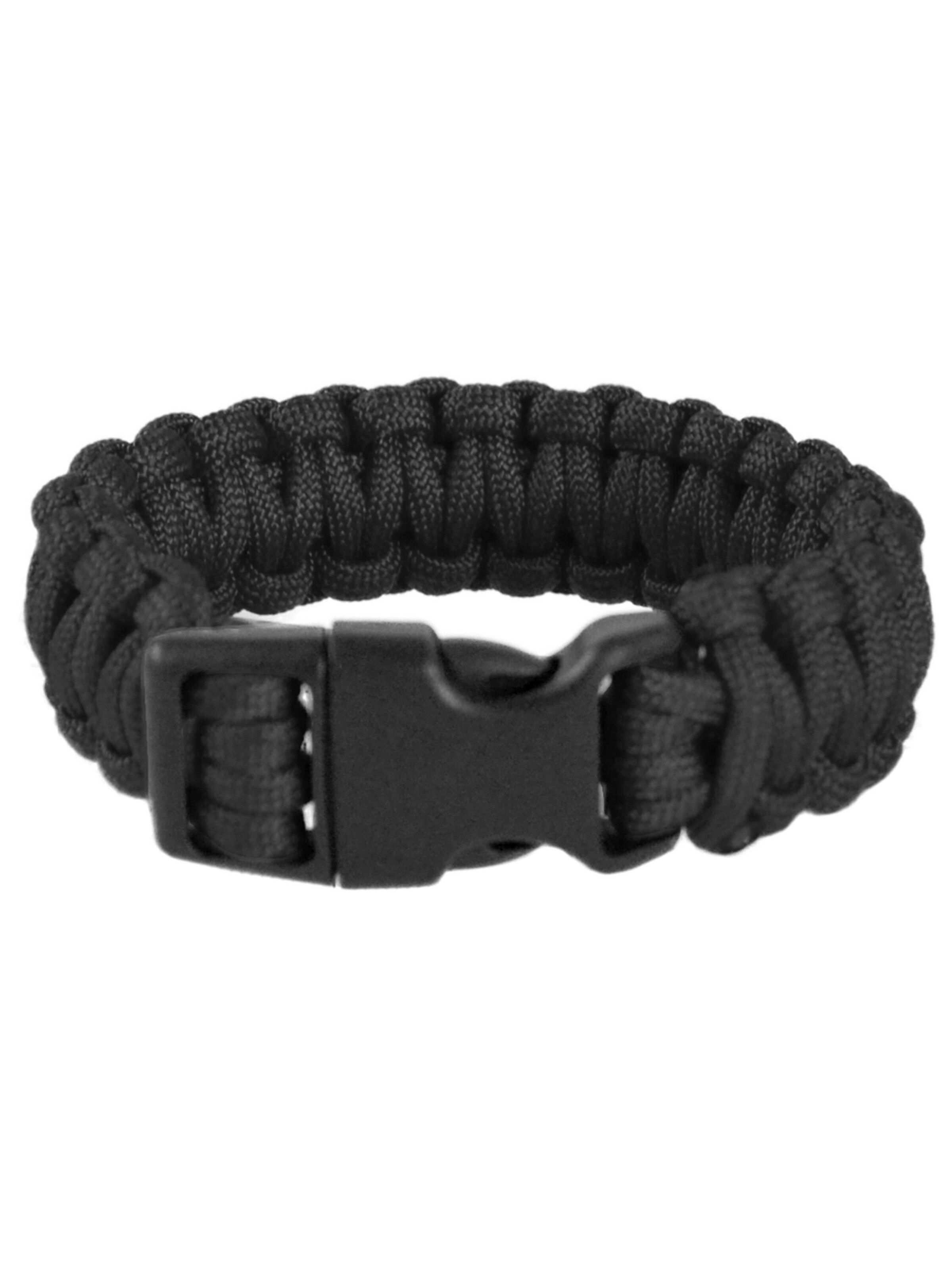 normani Bracelet 'Paracord' in Black: front