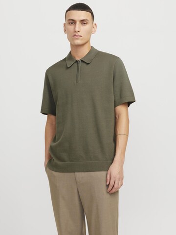 JACK & JONES Shirt 'JPRBLAMILANO SPRING' in Groen: voorkant