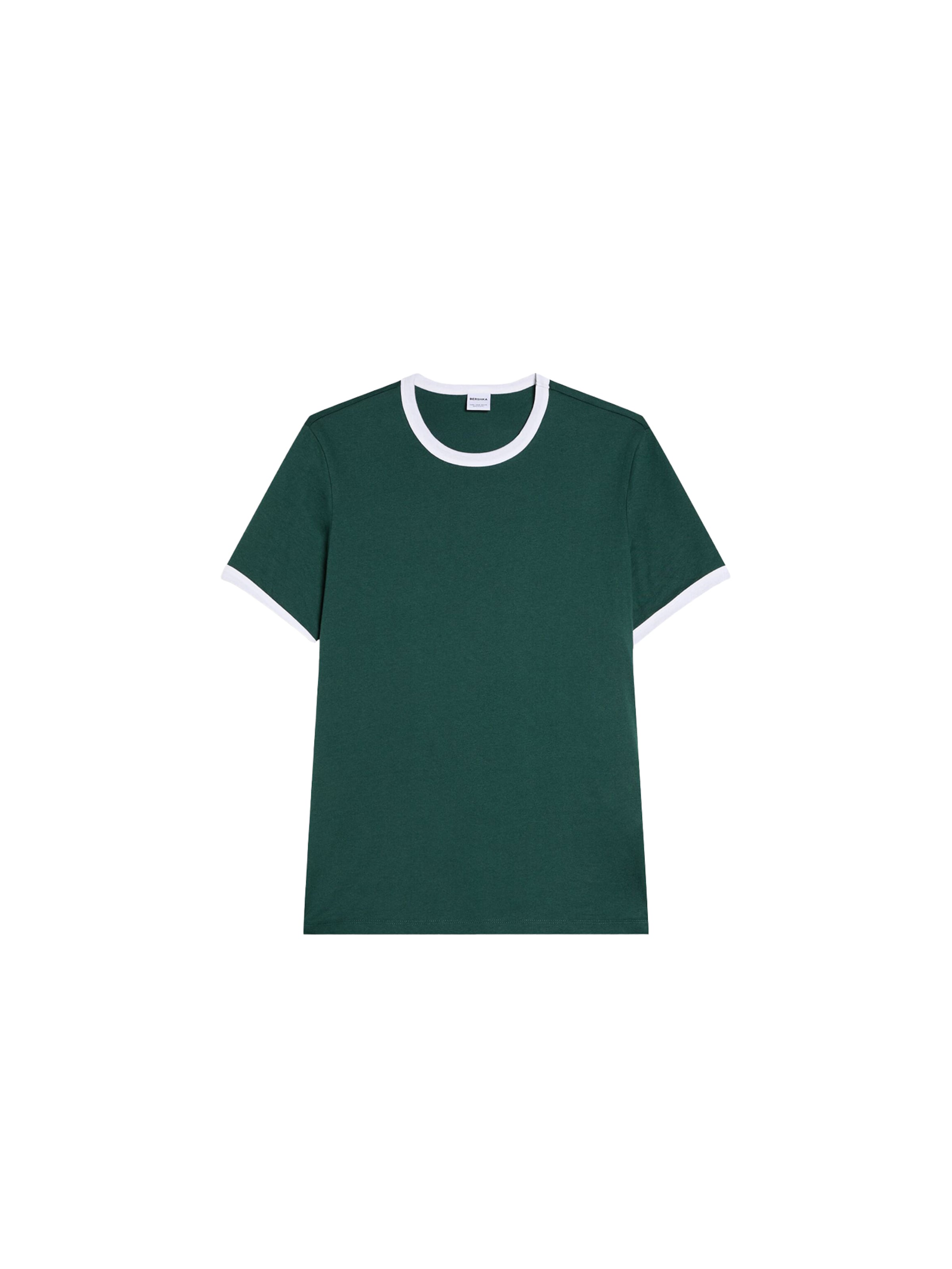 Bershka Majica | siva barva: sprednja stran