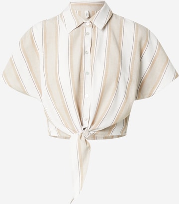 Chemisier 'ONLJAKIRI' ONLY en beige : devant