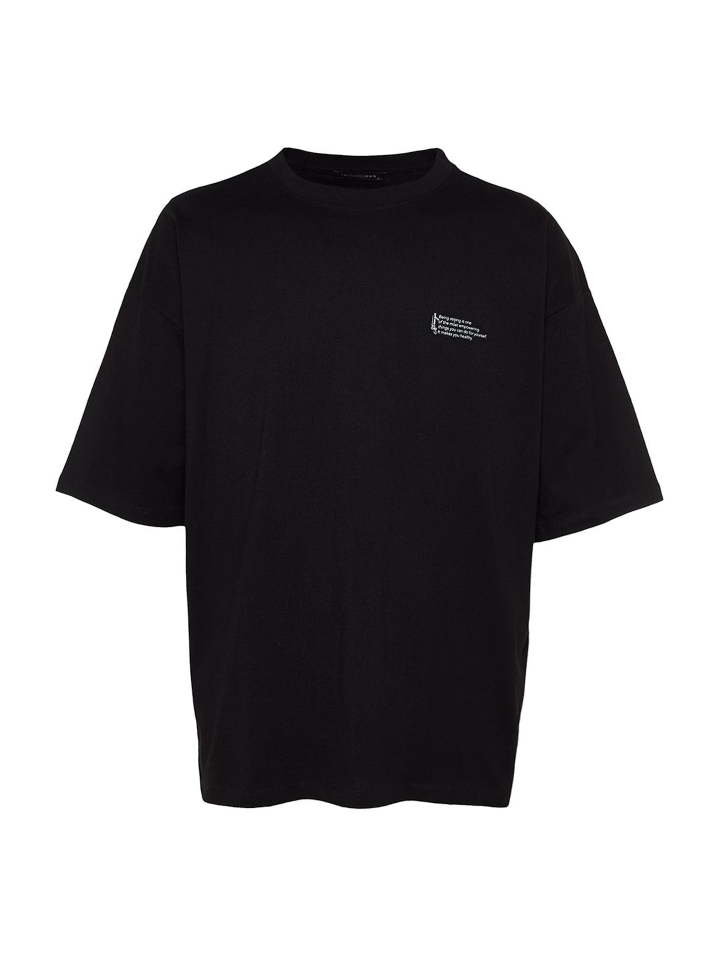 Trendyol - Camiseta en negro: frente