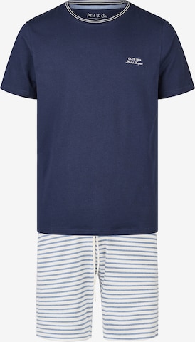 Phil & Co. Berlin Shorty 'Lounge Dreams' in Blau: Vorderseite