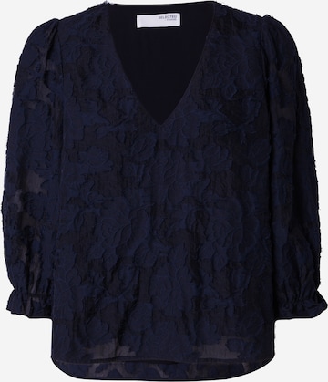 SELECTED FEMME Blouse 'CATHI-SADIE' in Blue: front