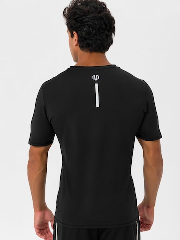MOROTAI Funktionsshirt 'ENGINEERING' in Schwarz