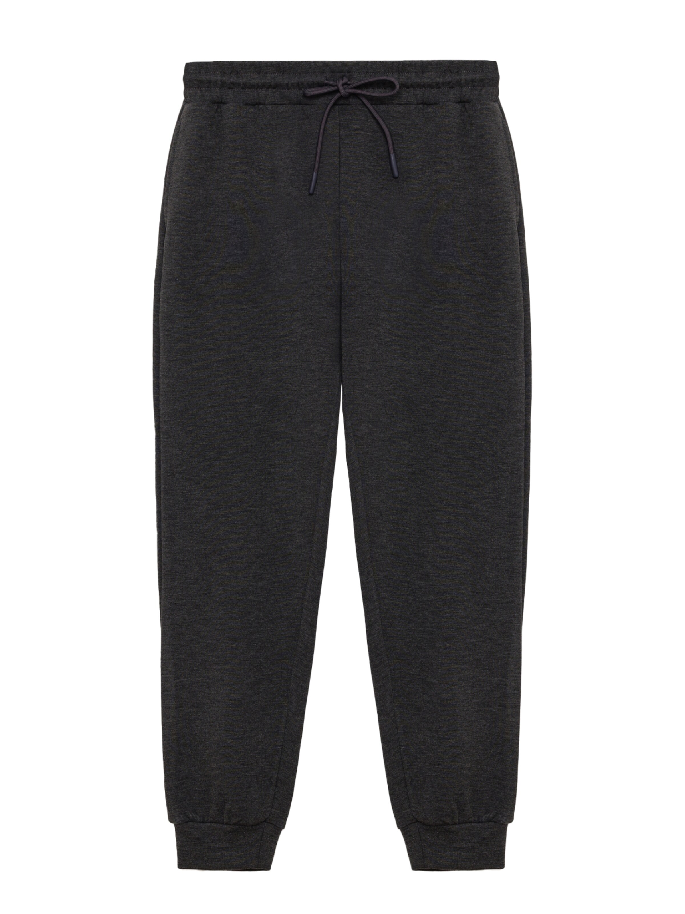 No Matter What Tapered Trousers in Black: front