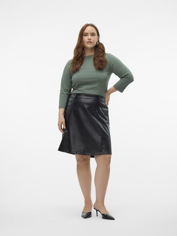 Vero Moda Curve Skirt 'Silla' in Black