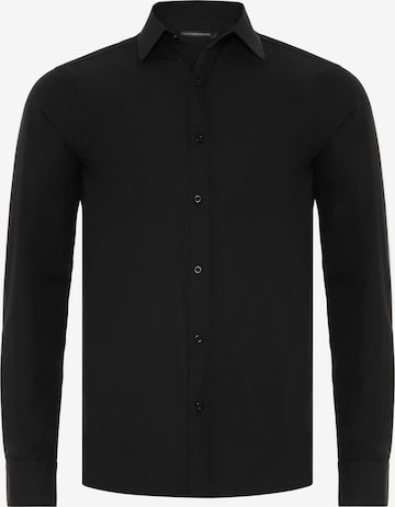 Redbridge Business Shirt 'Milo' in Black: front