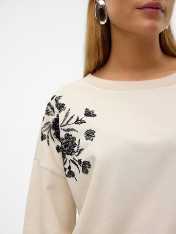 VERO MODA Μπλούζα φούτερ 'VMHELEN TRINA' σε μπεζ