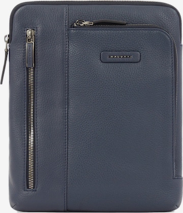 Piquadro Schoudertas in Blauw: voorkant