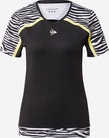 DUNLOP - Camiseta funcional en negro: frente