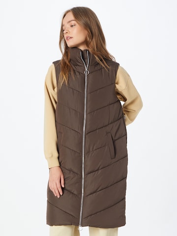 Gilet 'Finno' JDY en marron : devant