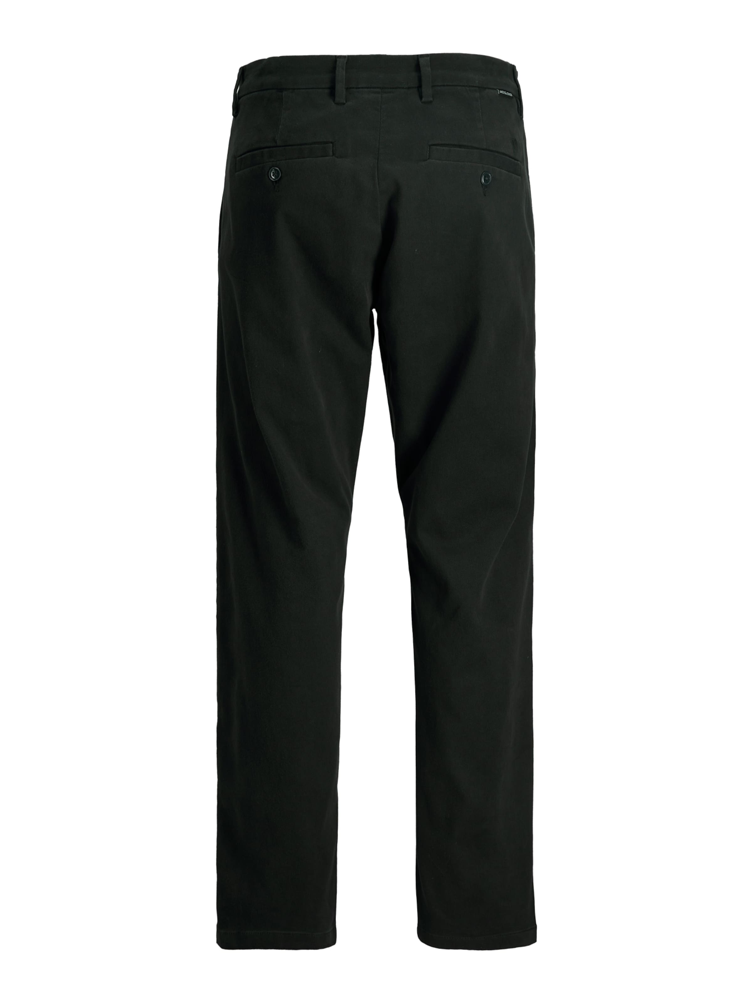 JACK & JONES Свободный крой Брюки-чинос 'JPSTKANE HANK' в Черный