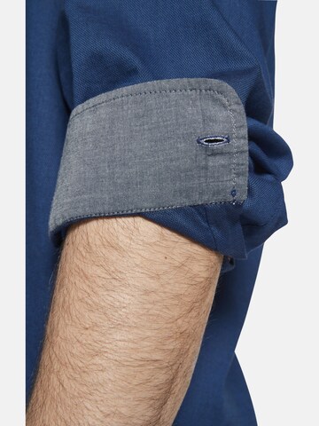 Charles Colby Comfort fit Overhemd ' Earl Alec ' in Blauw