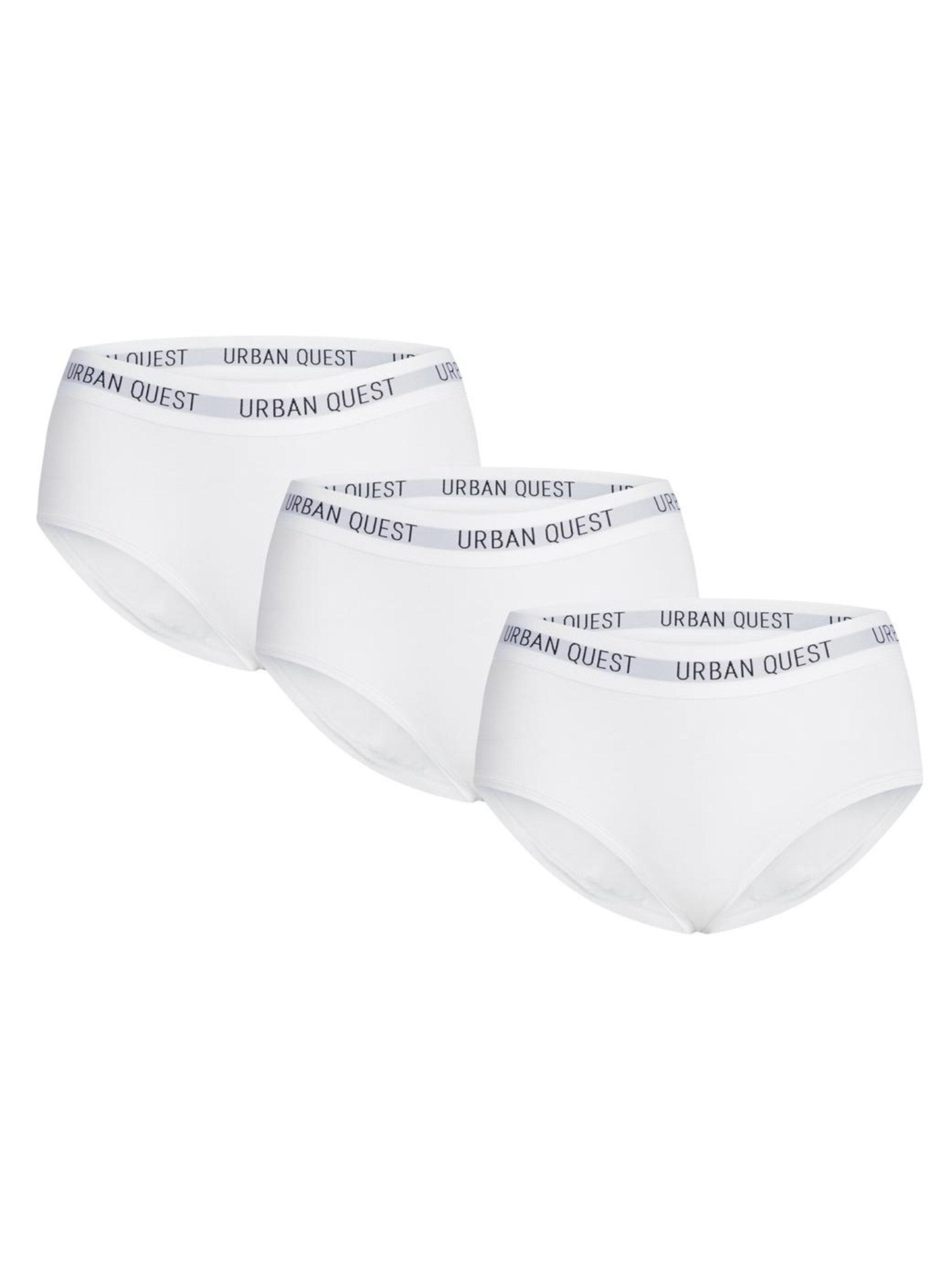 URBAN QUEST Panty ' URBAN ' i hvid: forside