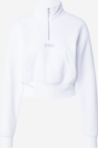 LEVI'S ® - Sweatshirt 'Graphic Sara 1/4 Zip' em branco: frente