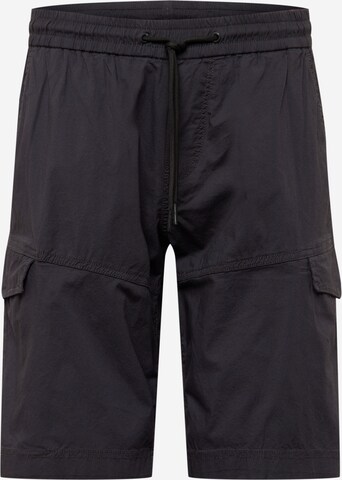 TOM TAILOR DENIM Regular Cargo trousers in Black: front