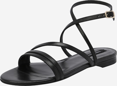 Sandale cu baretă PATRIZIA PEPE pe negru, Vizualizare produs