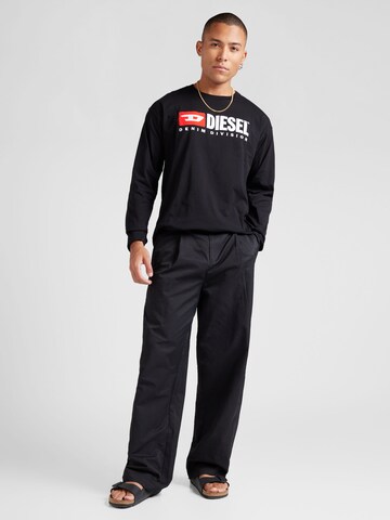 DIESEL Shirt 'T-BOXT-LS-DIV' in Black