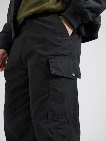 ALPHA INDUSTRIES Свободный крой Брюки-карго в Черный