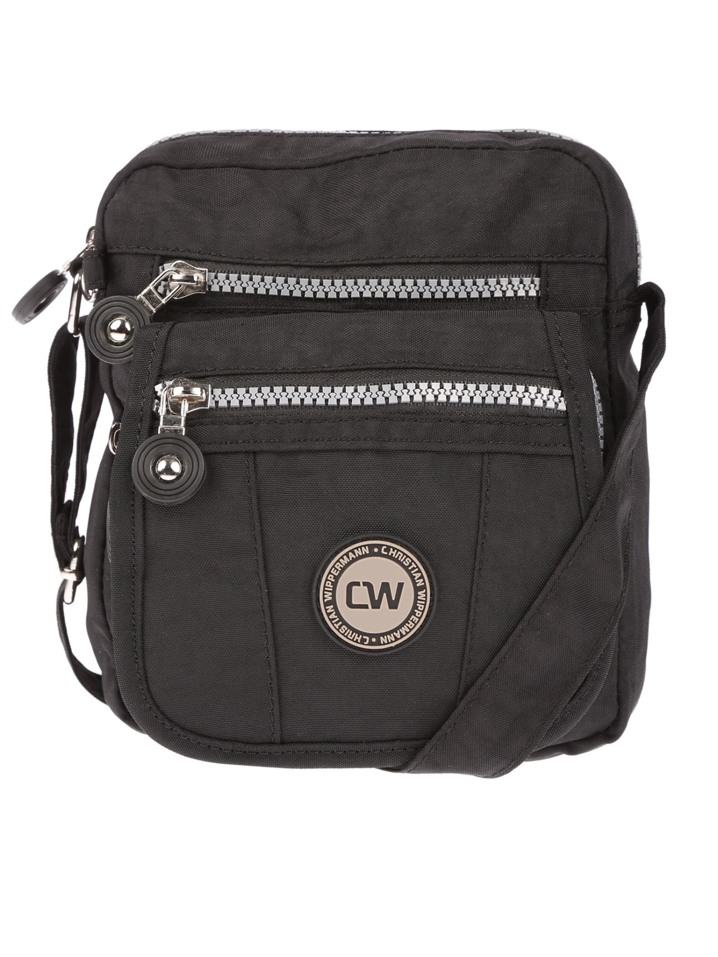 Christian Wippermann Crossbody Bag in Black: front