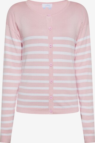 usha BLUE LABEL Knit Cardigan in Pink: front