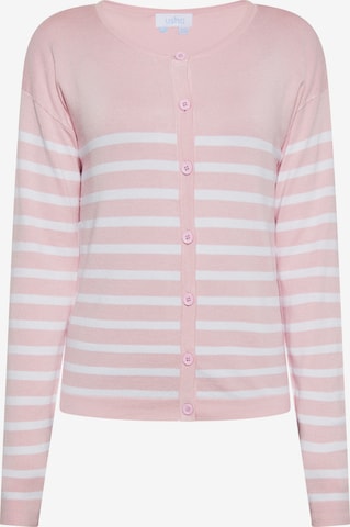 Cardigan usha BLUE LABEL en rose : devant