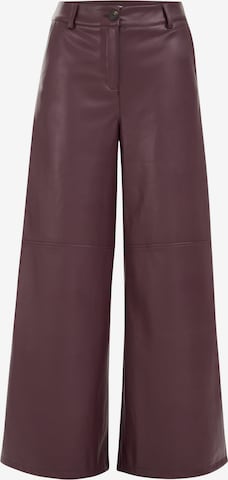 WE FashionWide Leg/ Široke nogavice Hlače - crvena boja: prednji dio