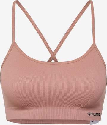 Soutien-gorge de sport 'Juno' Hummel en rose : devant