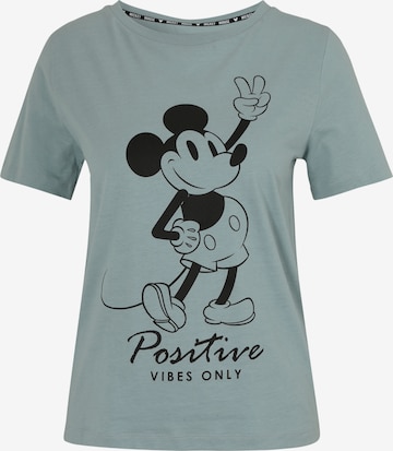 Course Shirt 'Mickey Mouse Positive Vibes' in Blau: predná strana