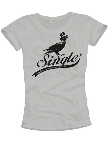MAKAYA Shirt 'Single...' in Grey: front
