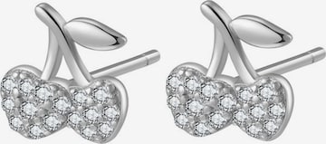 Hey Happiness - Pendientes 'Cherry Pop' en plata: frente