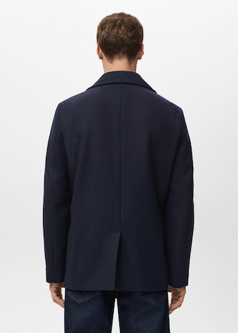 MANGO MAN Between-Seasons Coat in Blue