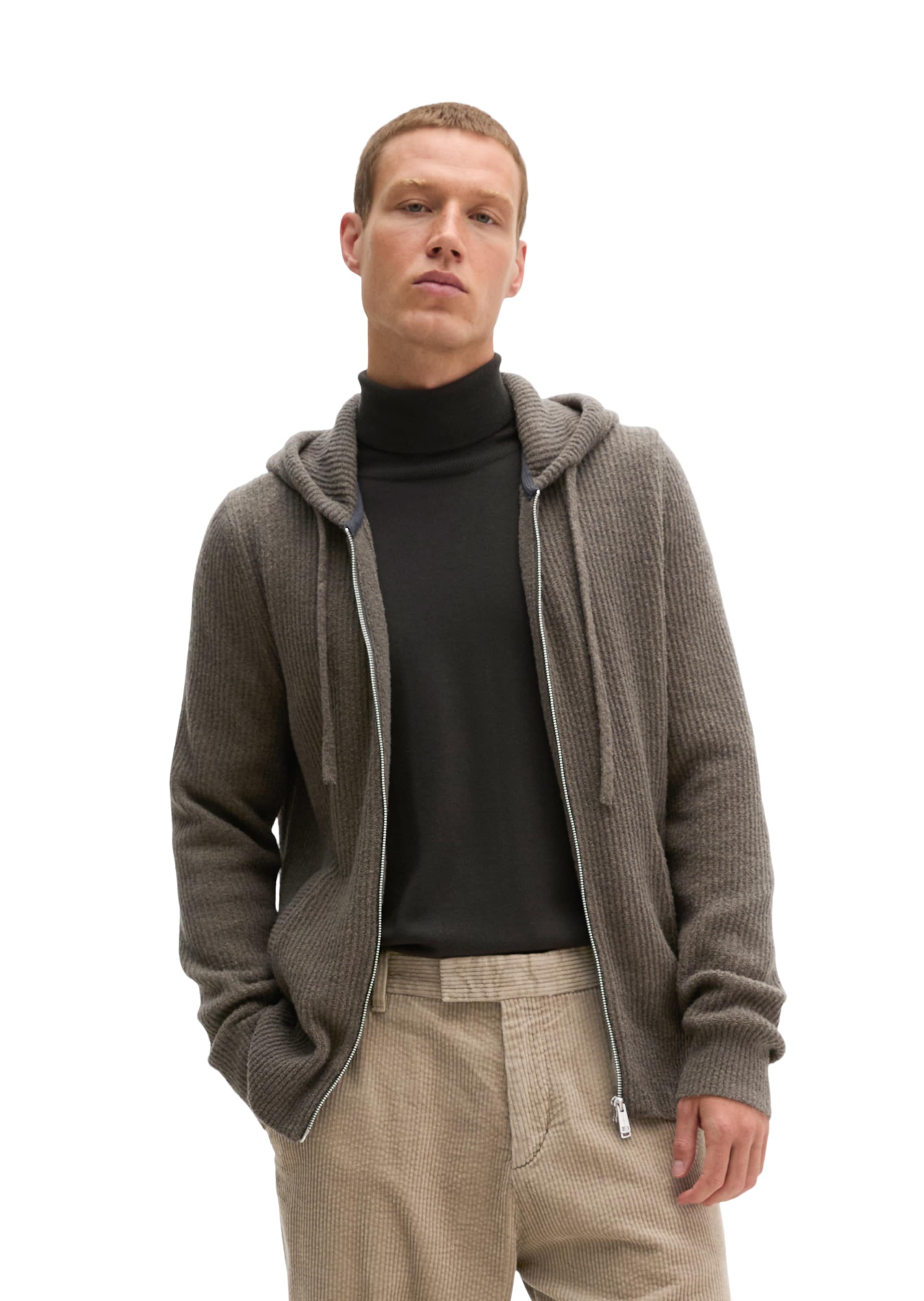 Marc O'Polo Strickjacke in Braun: Vorderseite
