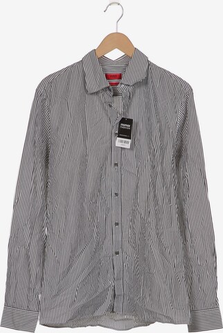 HUGO Red Button Up Shirt in XXL in Grey: front