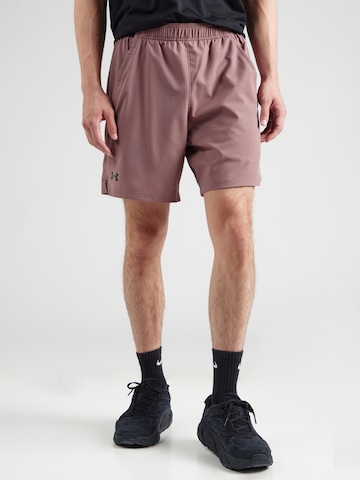 UNDER ARMOUR regular Sportsbukser i brun: forside
