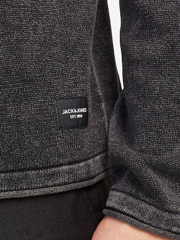 JACK & JONES Regular Fit Pullover 'Leo'‌‌‌‌‌‌‌‌ in Schwarz