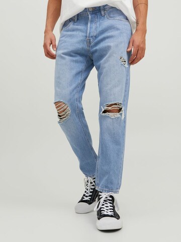 JACK & JONES - Regular Calças de ganga 'Frank' em azul: frente