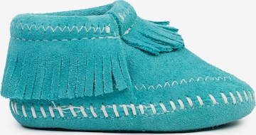 Minnetonka Kozačky 'Riley Suede' – modrá