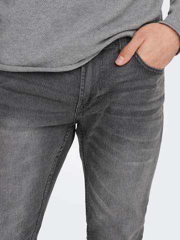 Only & Sons Skinny Jeans 'Warp' in Grau