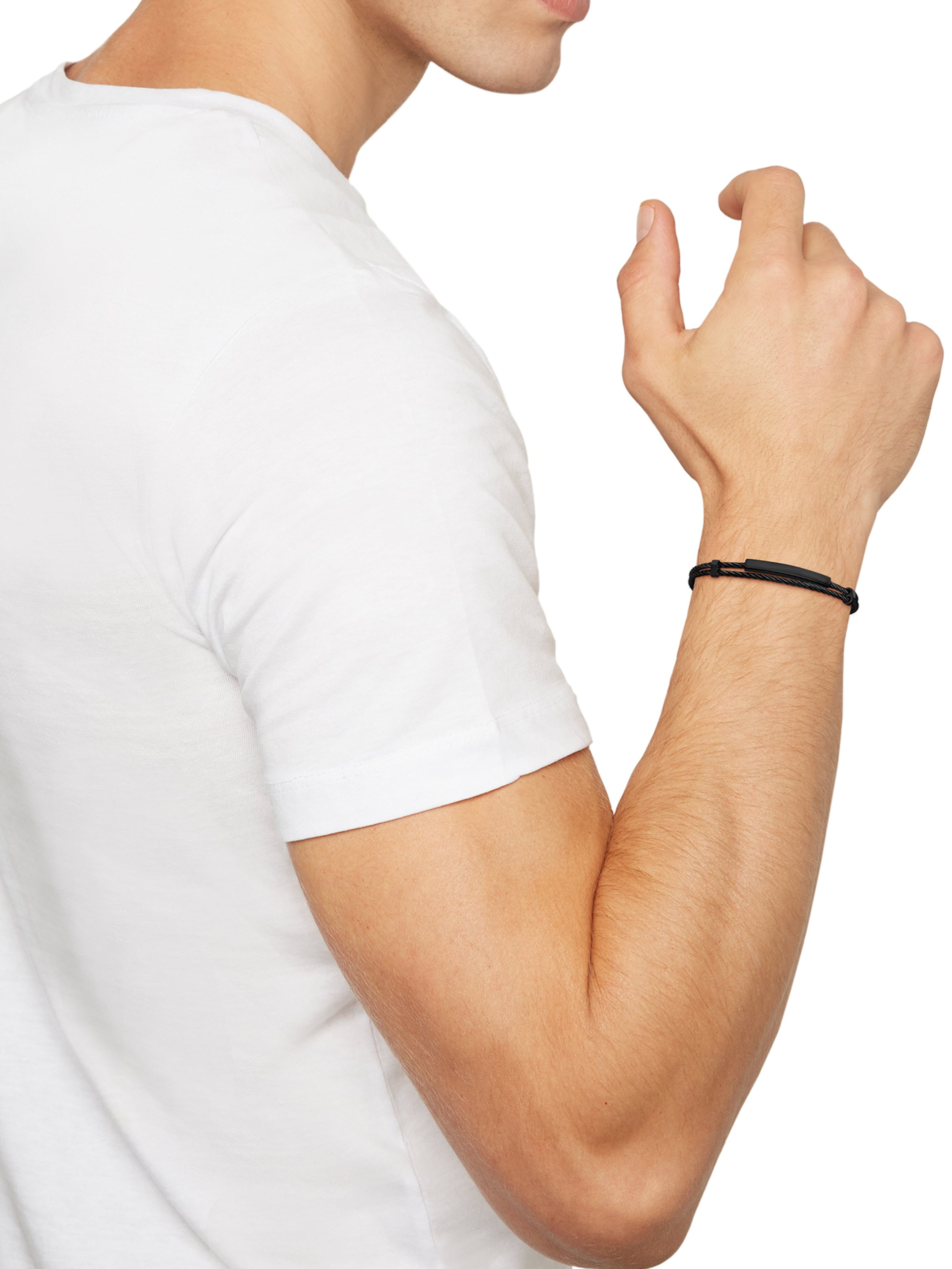 Braccialetto di Breil in nero: frontale