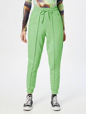 River Island Tapered Trousers in Green: front