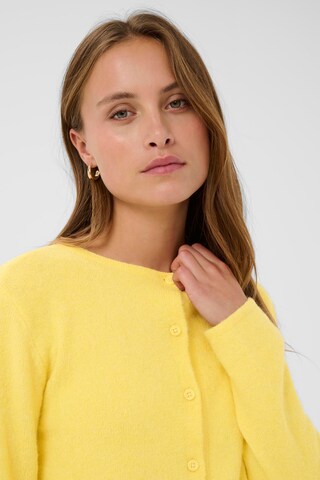 SAINT TROPEZ Gebreid vest 'Larna' in Geel