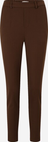 Coupe slim Pantalon 'LISA' OBJECT Tall en marron : devant